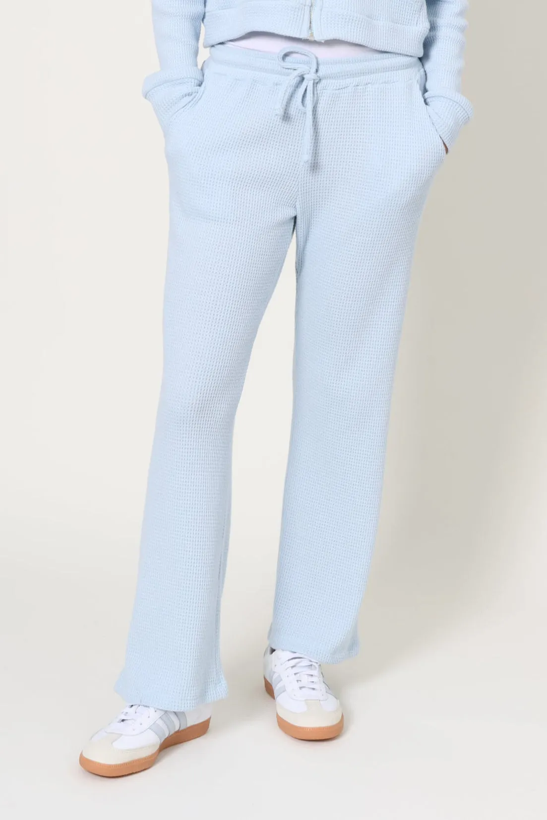 Lazy Day Waffle Wide Leg Pant