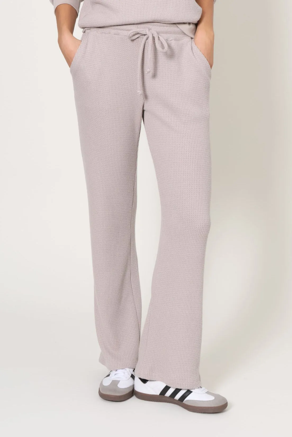 Lazy Day Waffle Wide Leg Pant