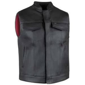 Legendary 'Reaper' Club Style Men's Leather Motorcycle Vest