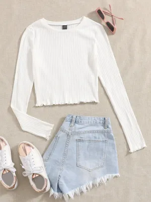 Lettuce Trim Solid Top
