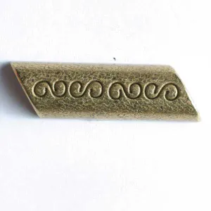Long Antique Gold Metal Buttons 2-pack 1683