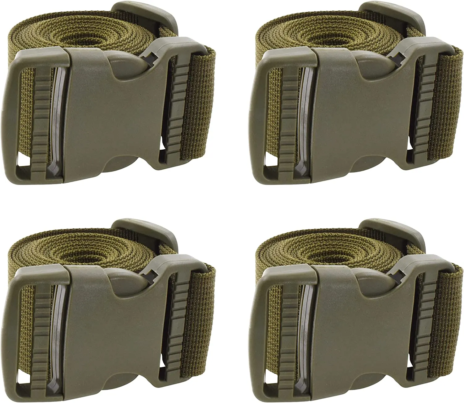 Mandala Crafts Buckle Straps Adjustable Black Utility Straps with Buckles for Packing Straps  Nylon Quick Release Buckle Strap for Backpack Sleeping Bag Luggage Suitcase