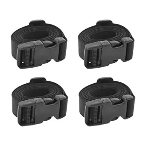 Mandala Crafts Buckle Straps Adjustable Black Utility Straps with Buckles for Packing Straps  Nylon Quick Release Buckle Strap for Backpack Sleeping Bag Luggage Suitcase