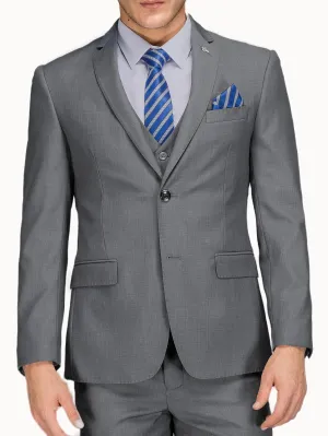 Mens Classic SlimFit Light Grey Blazer Timeless Elegance