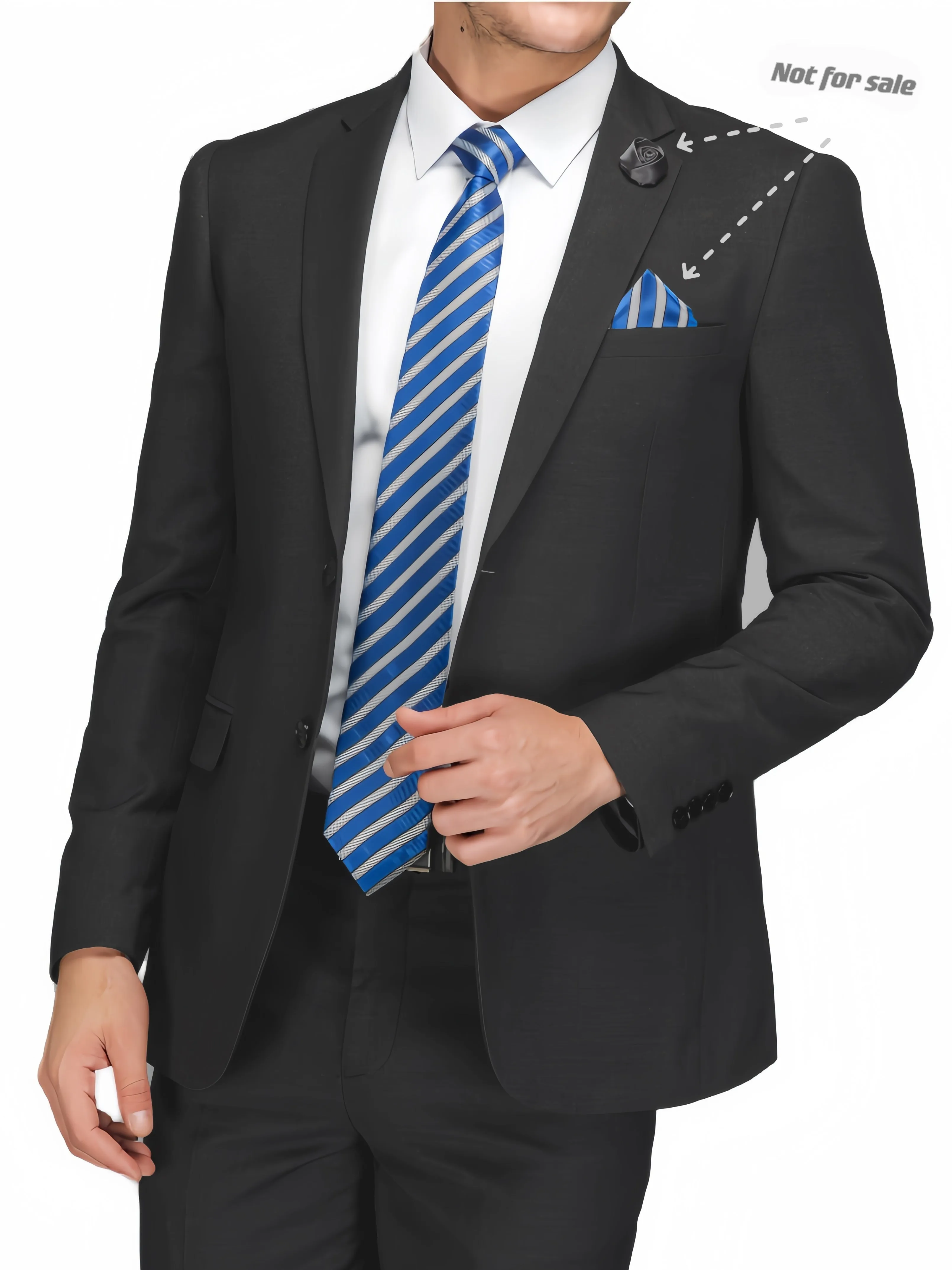 Mens Classic SlimFit Light Grey Blazer Timeless Elegance
