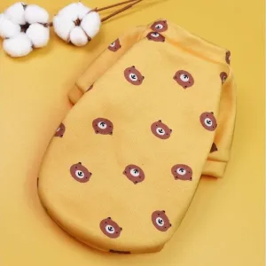 Pet Clothes Bear Pattern