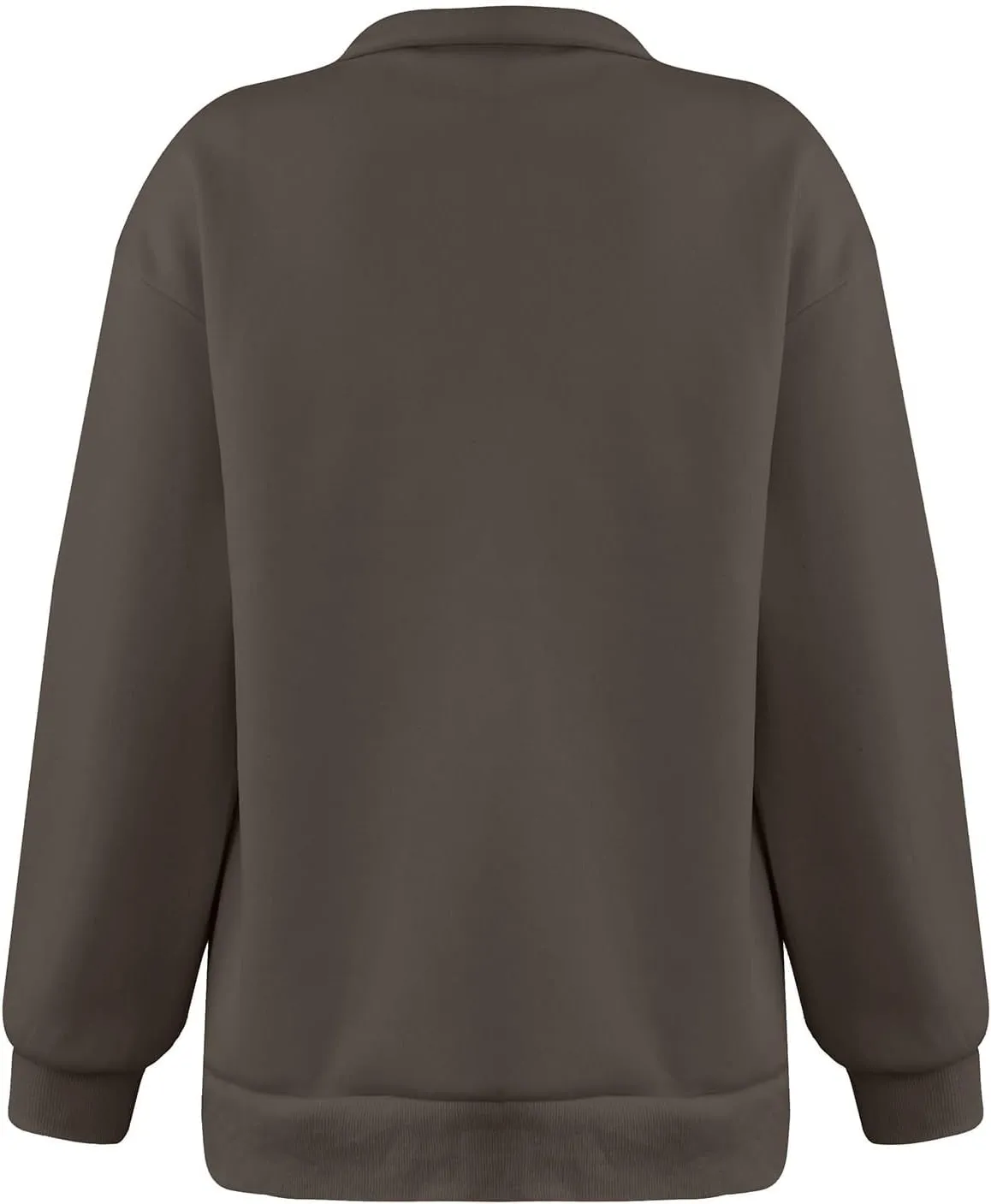Quarter Zip Sweatshirt Women Oversized Zip Up Hoodie 1/4 Zip Fleece Pullover Long Sleeve Sweater Preppy Sweatshirts