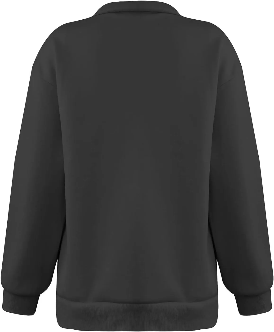 Quarter Zip Sweatshirt Women Oversized Zip Up Hoodie 1/4 Zip Fleece Pullover Long Sleeve Sweater Preppy Sweatshirts