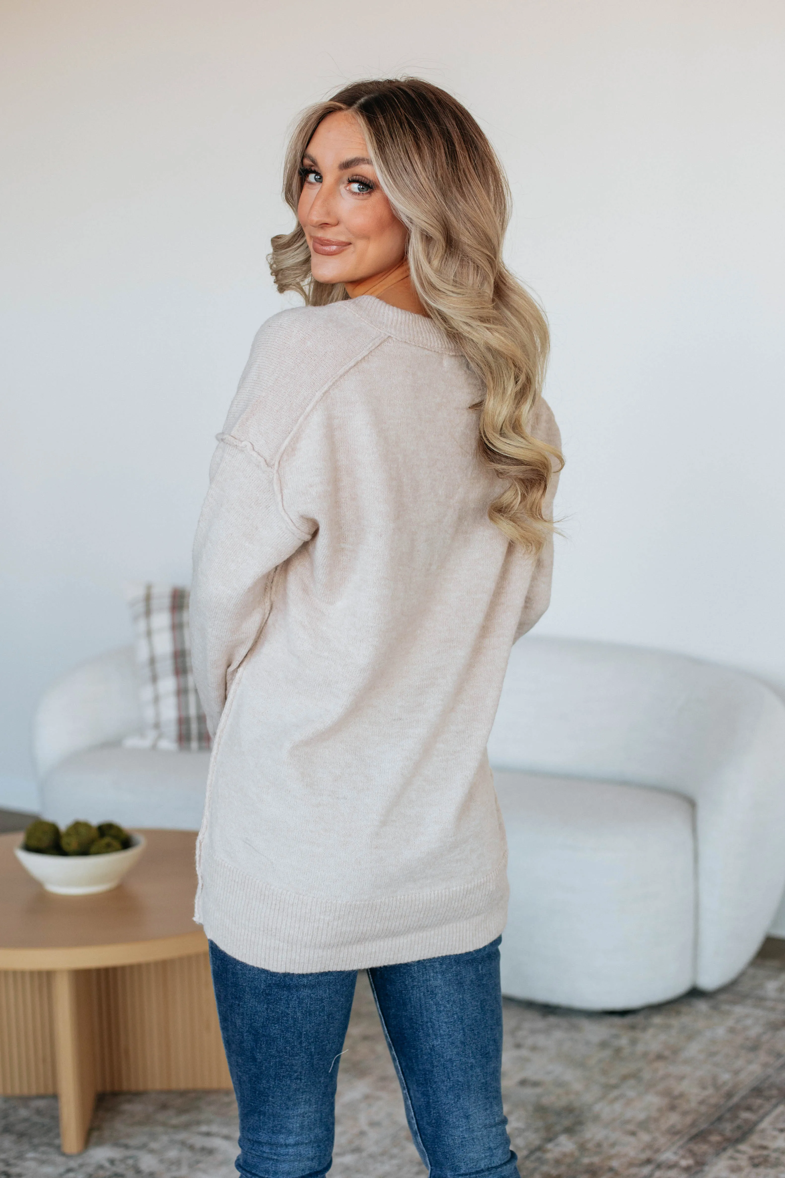 Shenia Oversized Sweater - Natural