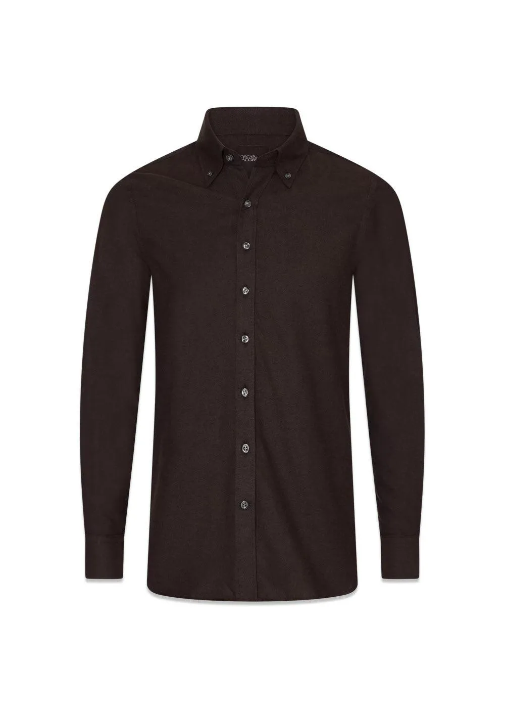Slim Fit Short BD Brushed Flannel - Warm Brown