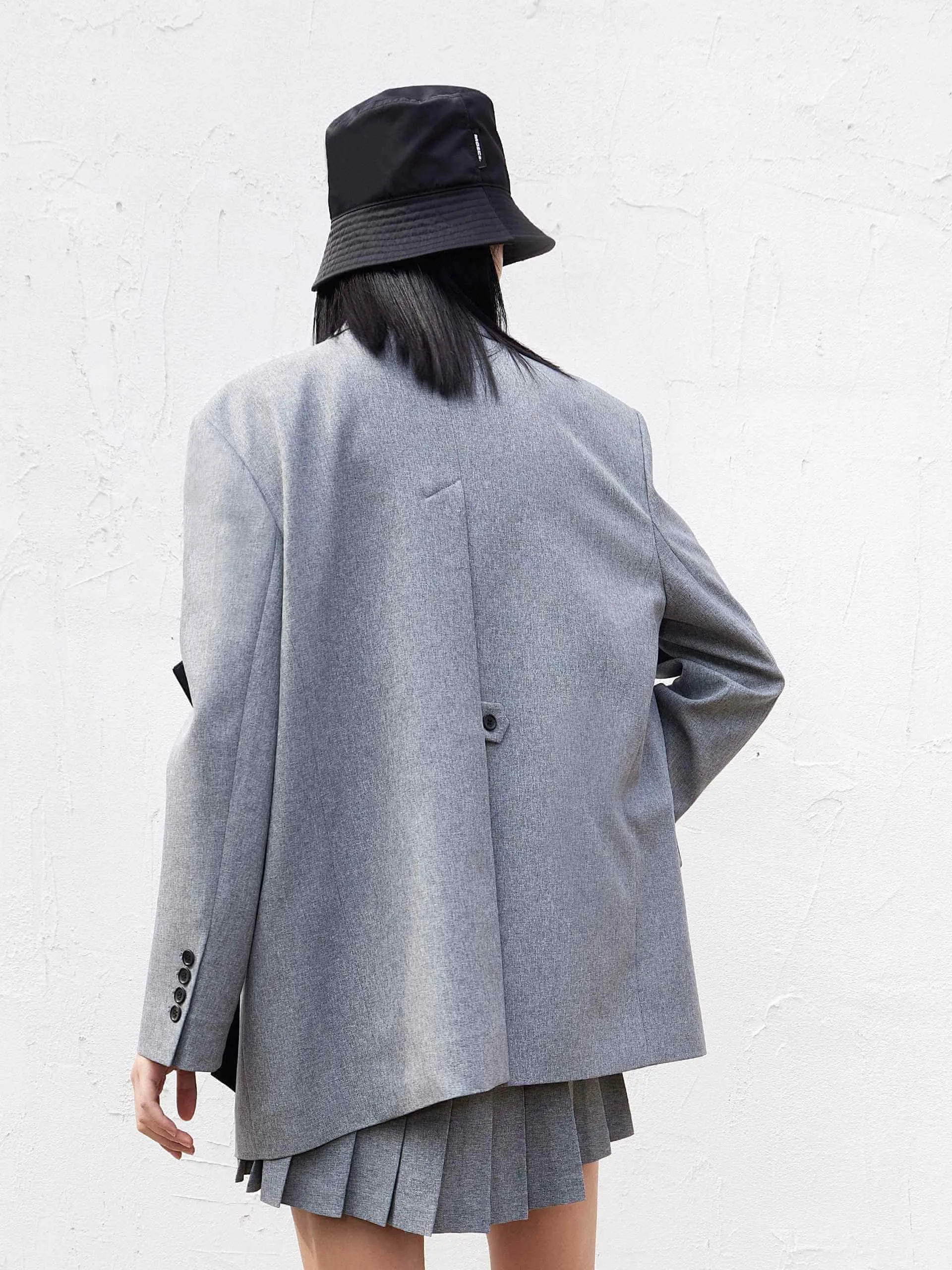 Solid Shawl Collar Blazer