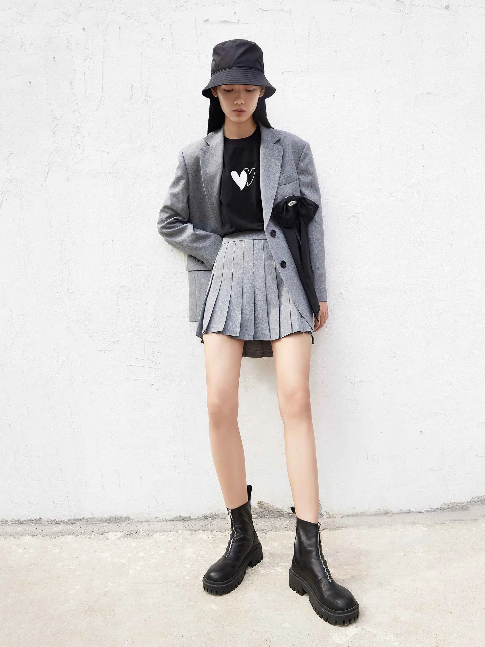 Solid Shawl Collar Blazer