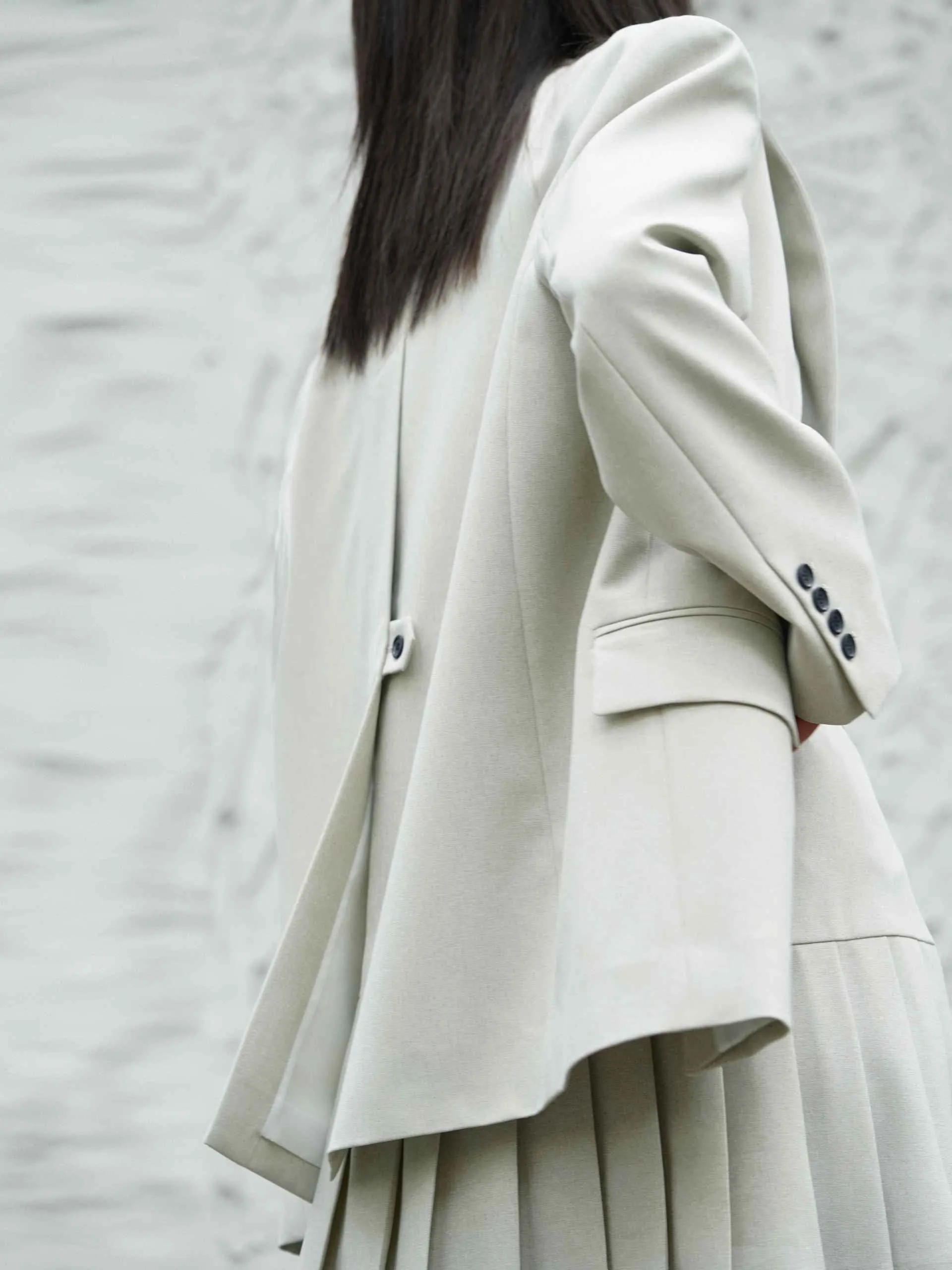 Solid Shawl Collar Blazer