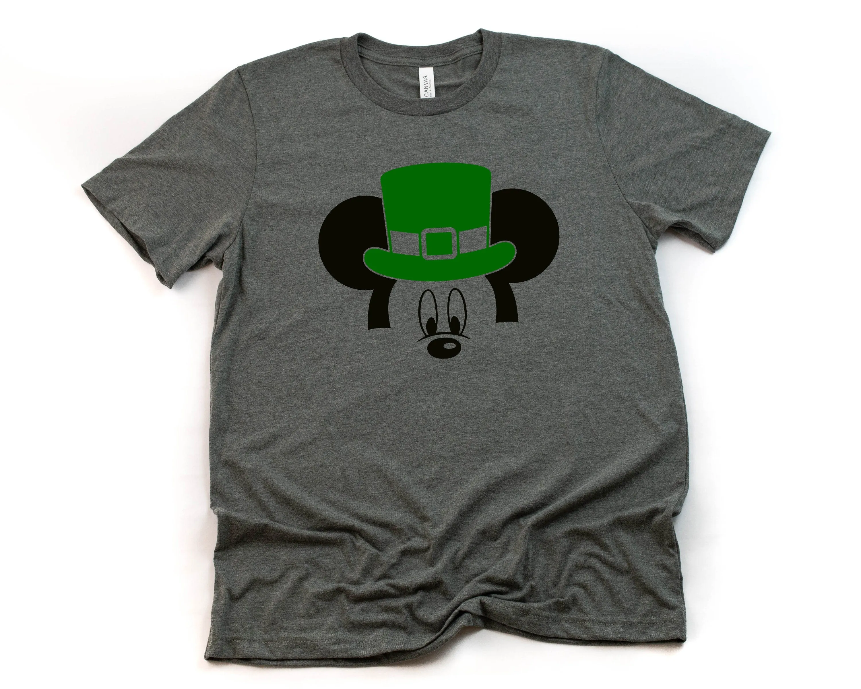St. Patrick's Day Mickey Mouse T Shirt- Shamrock - Clover - Lucky Mickey - Disney St. Patty's Day - Leprechaun Hat