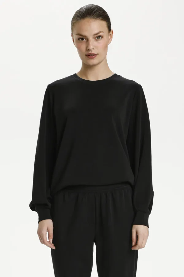 THE SWEAT BLOUSE BLACK