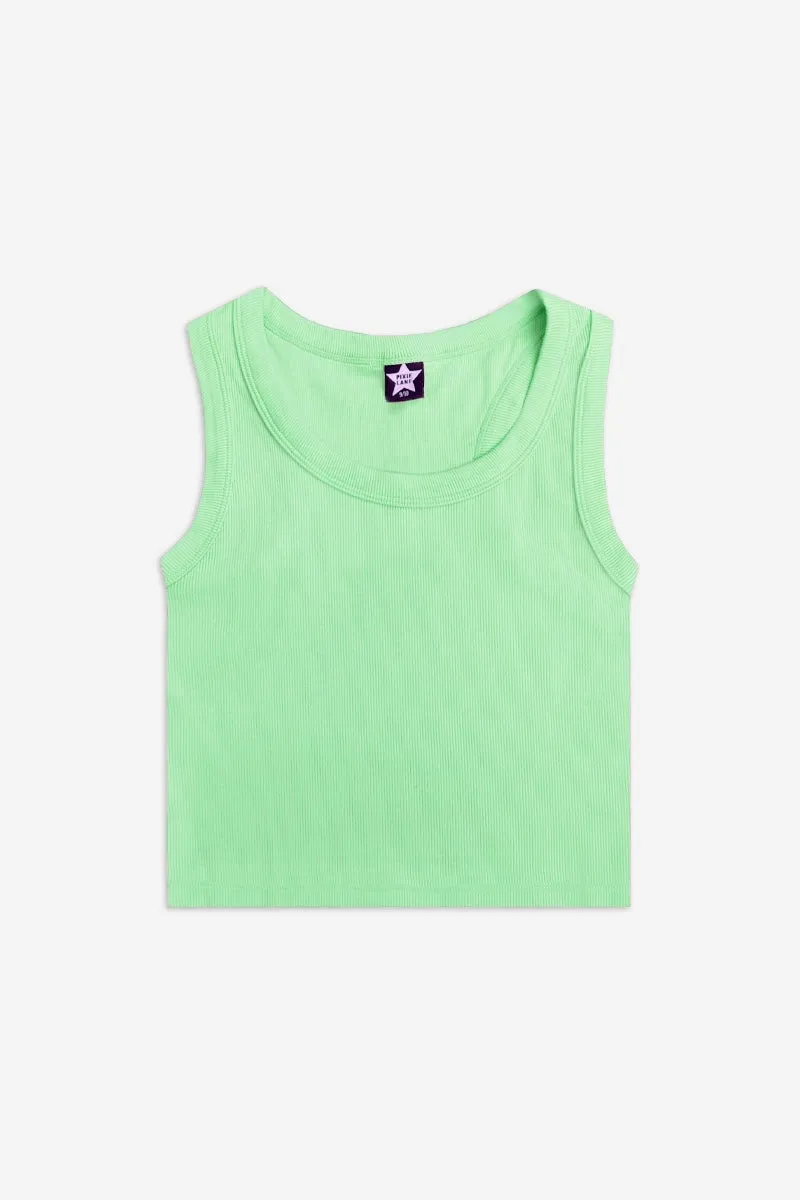 Ultra-Soft Ribbed Cropped Racer Tank