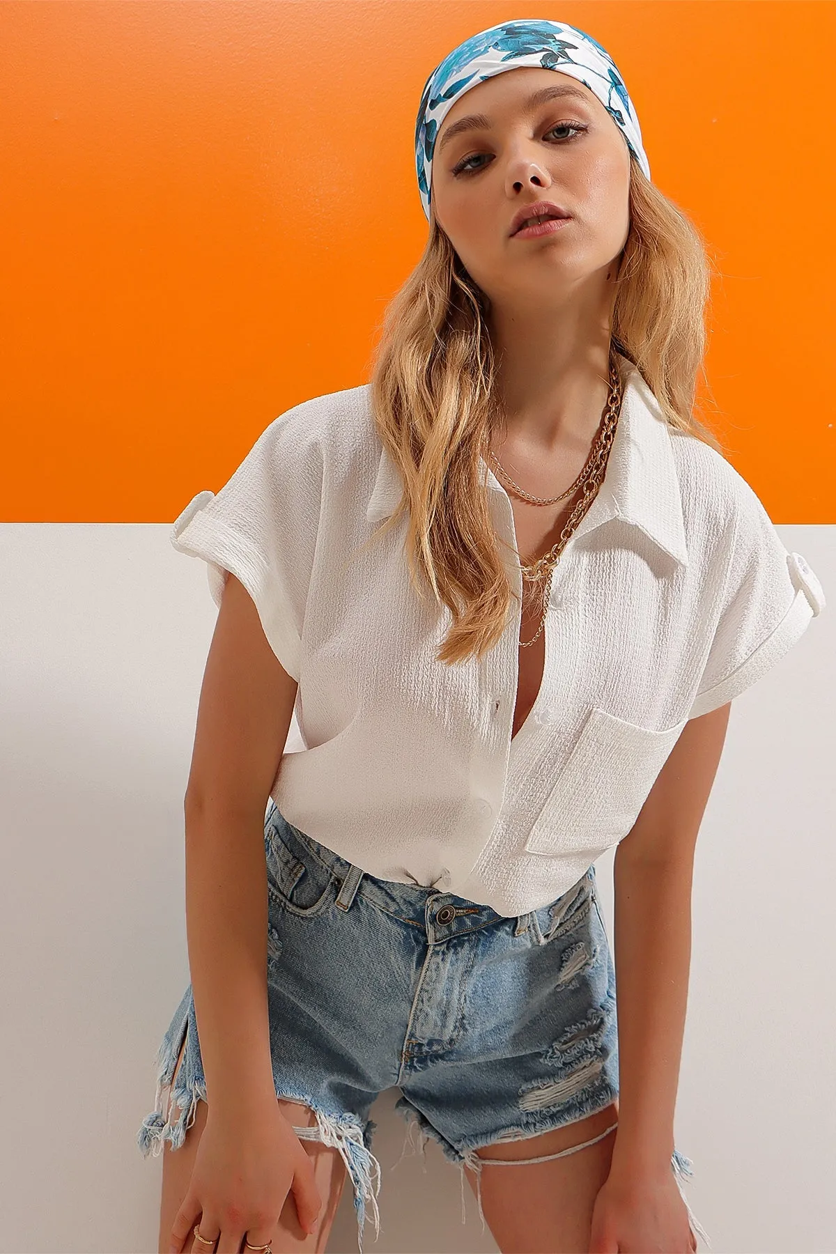 Warm white shirt