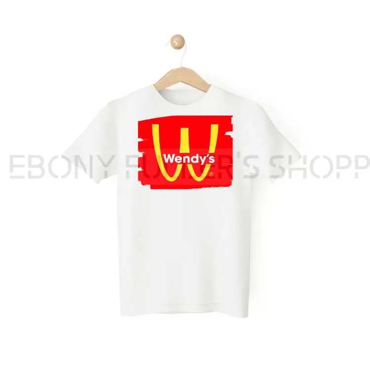 Wendy's Funny White T-shirts Sarcastic Unisex Adult Men Women T Shirts