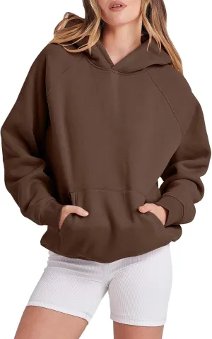 Women's Oversized Hoodies Casual Long Sleeve Half Zipper Pocket Sweatshirt Pullover Tops Hoodies Womens