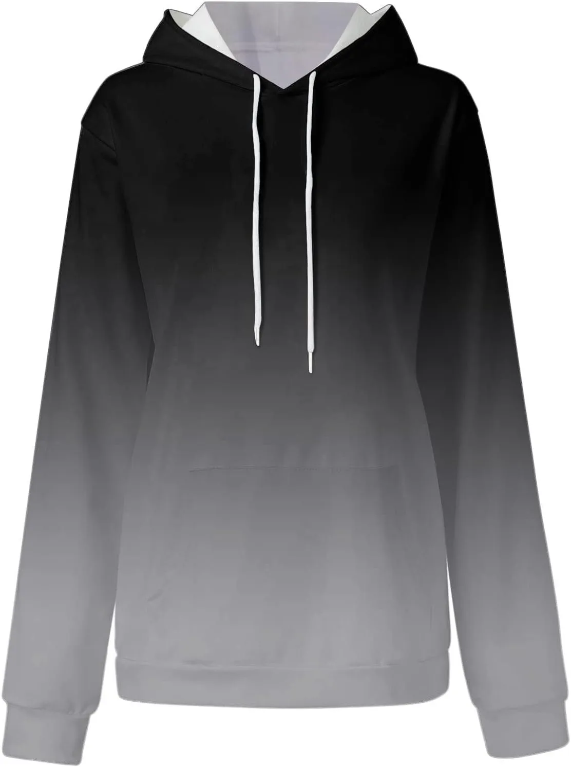 Womens Sweatshirts Fall 2023, Women's Fashion Loose Casual Daily Long Sleeve Gradient Patchwork Sweatshirts