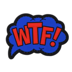 WTF! Comic Cloud Patch Blue/Red
