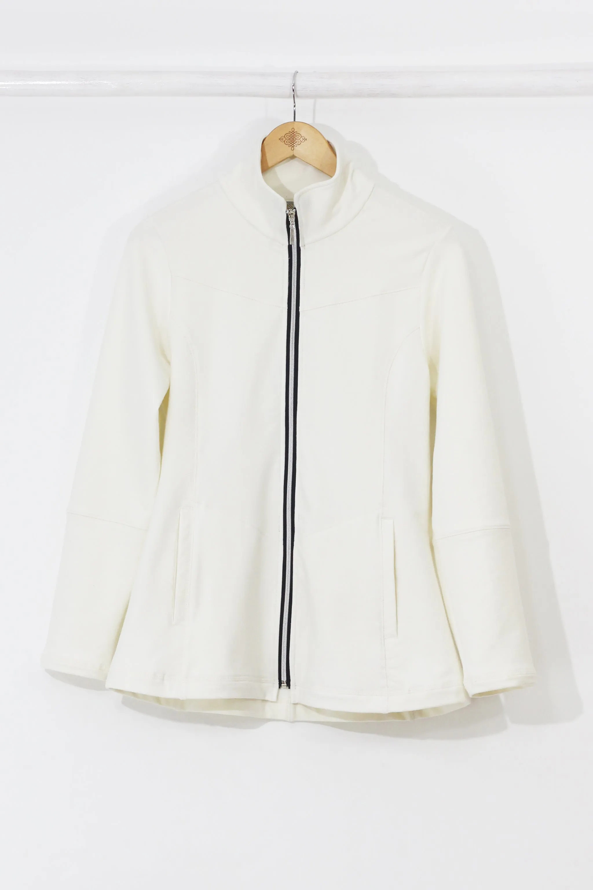 Zip Fleece Jacket - Natural